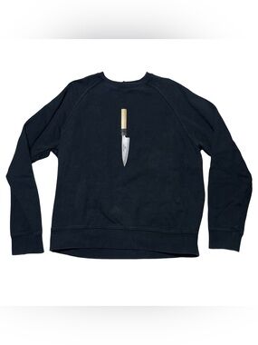Kith x Nobu Knife Japanese Cotton Sweatshirt Mens Size L Black